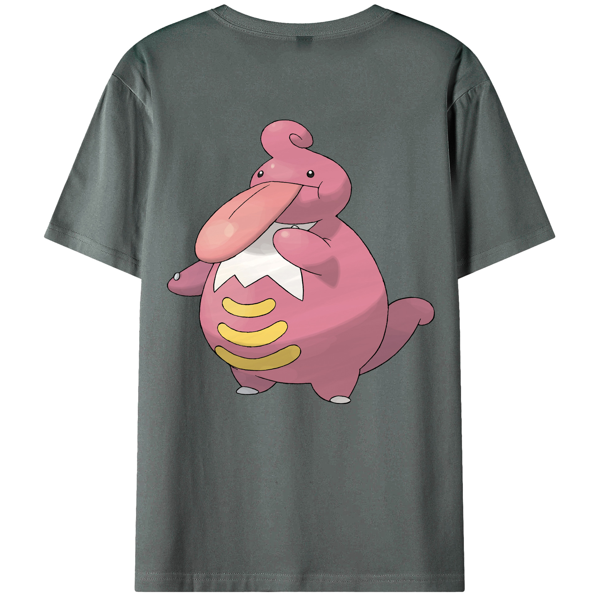 （画像用） ポケットモンスター Pokémon 綿100％ メンズ半袖Tシャツ（バックプリント） 通気性